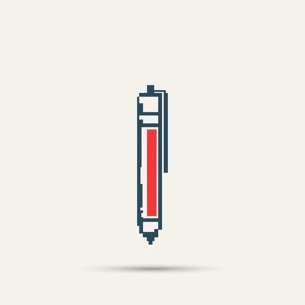 Проста стильна ручка пікселів . — стоковий вектор