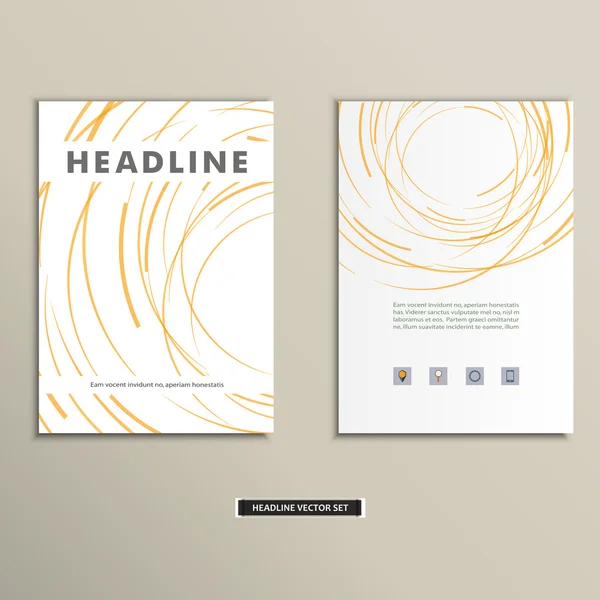 Soyut renkli çizgiler ve arka plan daire