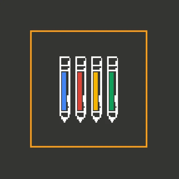 Simple poignée d'icône de pixel élégant . — Image vectorielle