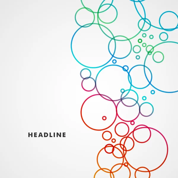 hafif bir arka plan üzerinde renkli daireler