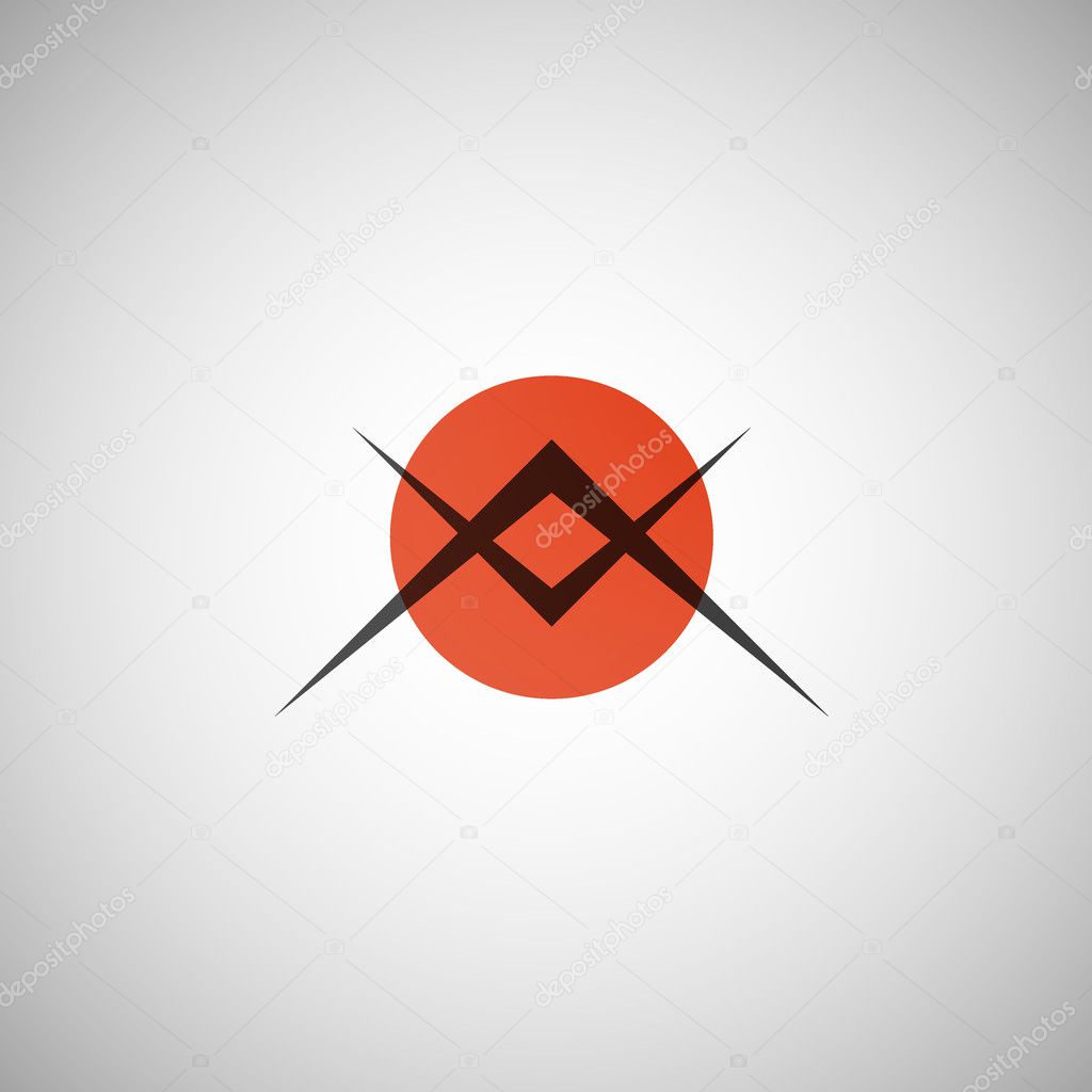 Minimalistic asian symbol
