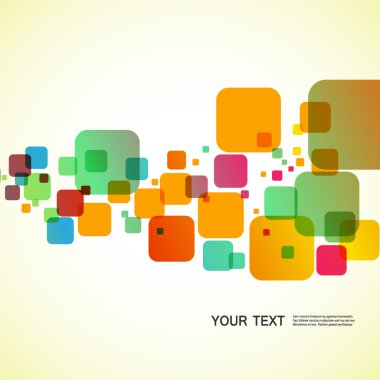 Kare renkli öğesi.