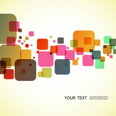 Kare renkli öğesi.