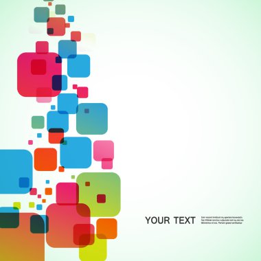 Kare renkli öğesi.