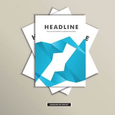 Soyut renkli çizgiler ile kapak