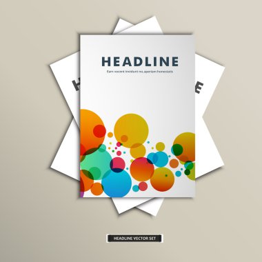 Kaotik renkli topları ile kapak