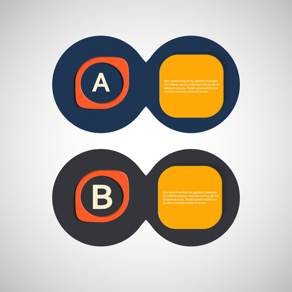 Abstract form infographics