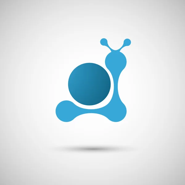 抽象的蜗牛设计符号 — 图库矢量图片