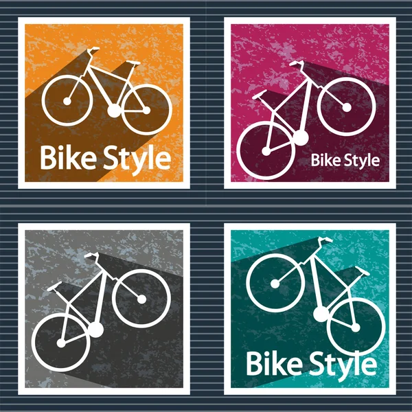 Bilder cykel i bakgrunden — Stock vektor