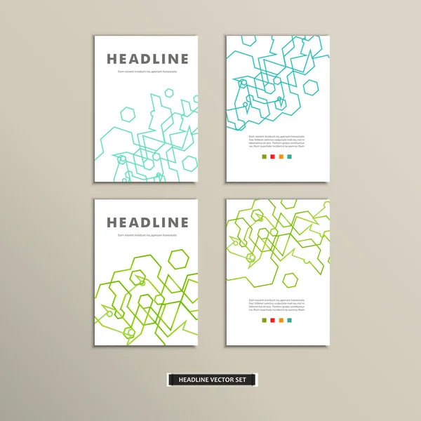 Book cover met abstracte cijfers — Stockvector