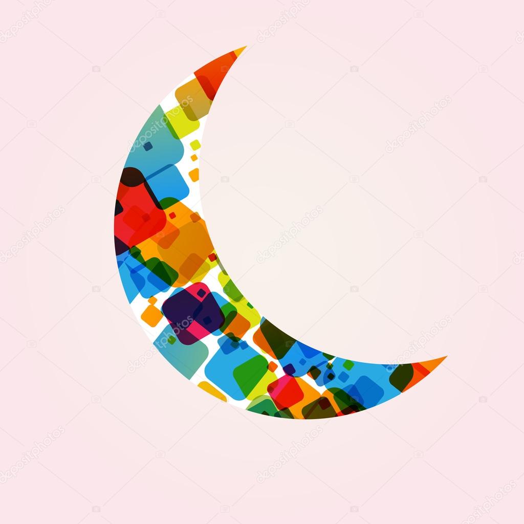 Abstract moon. design