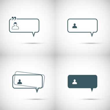 Peech kabarcıklar Icon set