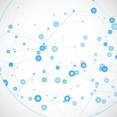 Ağ soyut bilim arka plan