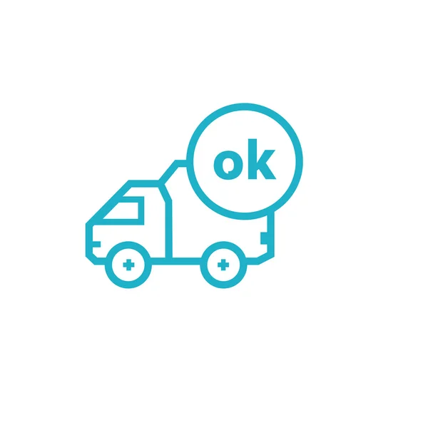 Icon for vehicle delivery — Stock Vector