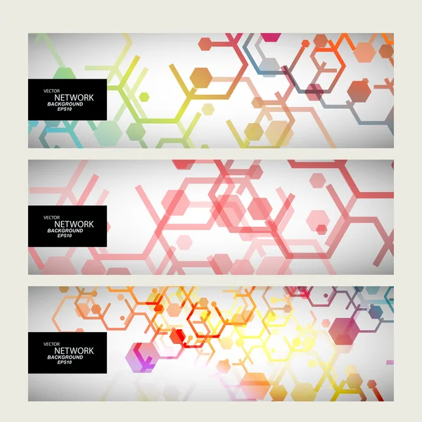 Netzwerkverbindung und dna atom. — Stockvektor