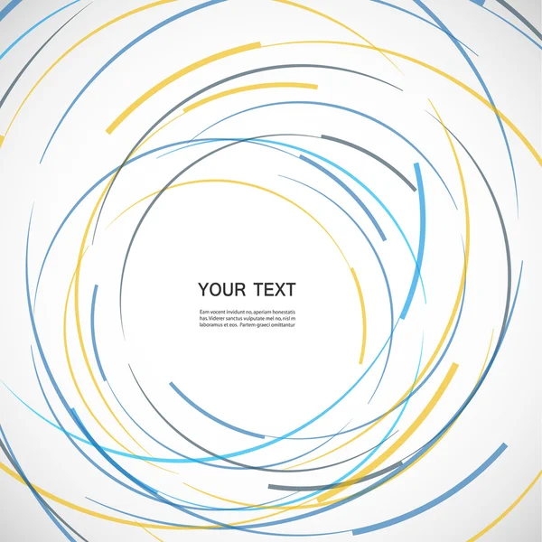 Color line en circle achtergrond — Stockvector