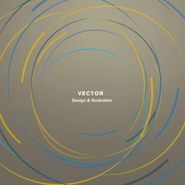 Farblinie und Kreis Hintergrund — Stockvektor