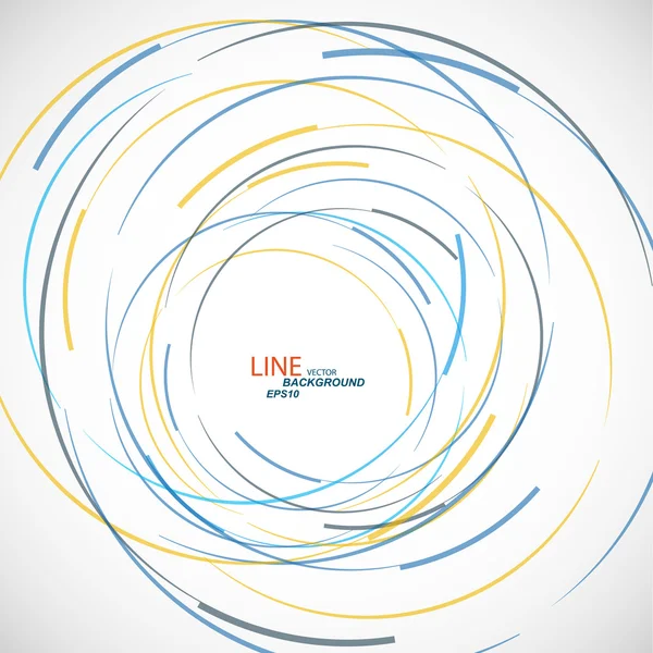 Barva čáry a kružnice zázemí — Stockový vektor