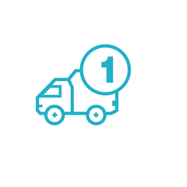 Icon for vehicle delivery — Stock Vector