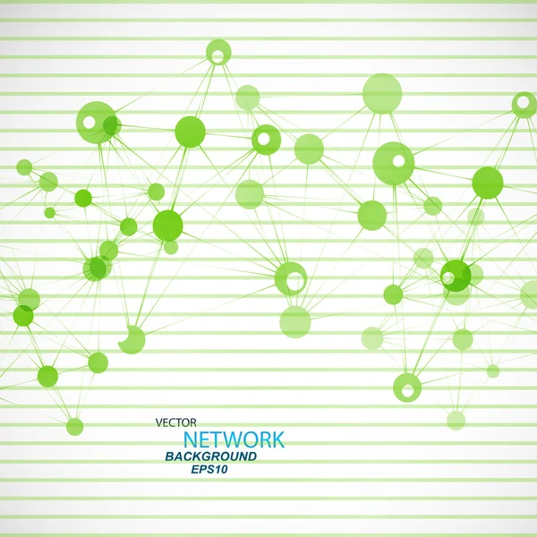 Connessione di rete e DNA — Vettoriale Stock