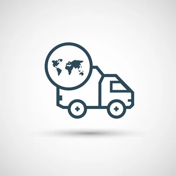 Pictogram voor voertuig levering — Stockvector