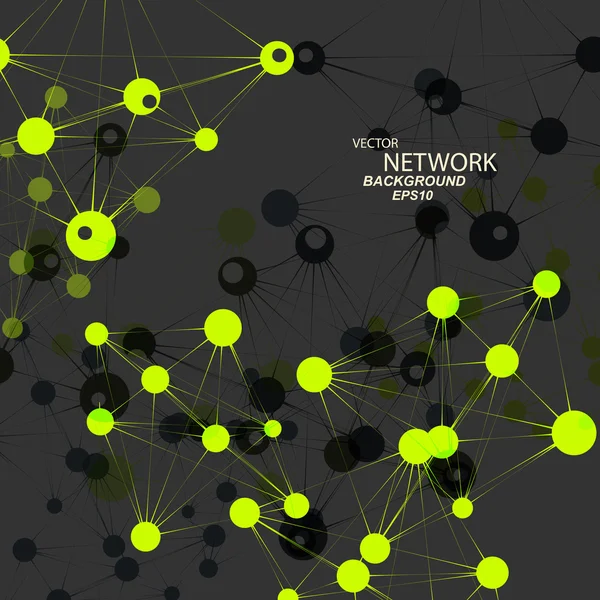ネットワーク接続と Dna — ストックベクタ