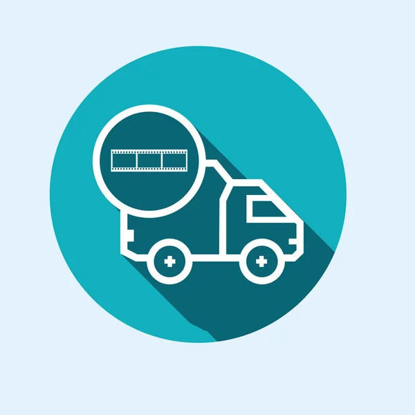 Icon for vehicle delivery — Stock Vector