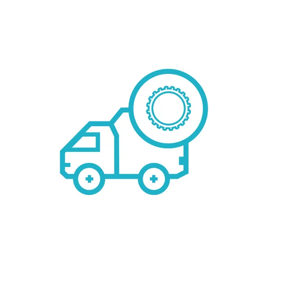Icono para la entrega del vehículo — Vector de stock