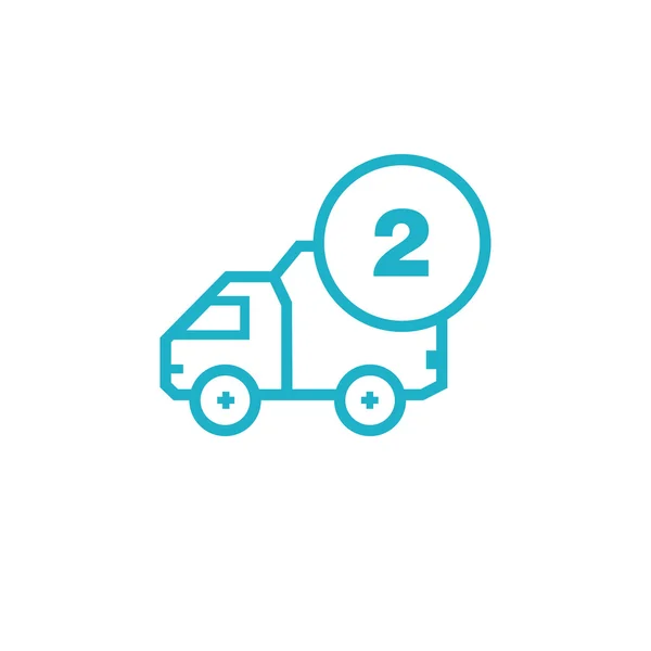 Icona per la consegna del veicolo — Vettoriale Stock