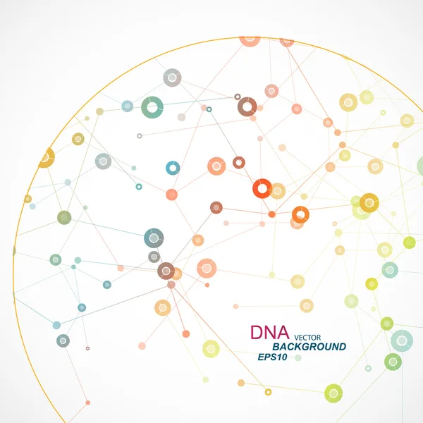 Netwerk abstracte wetenschap achtergrond — Stockvector