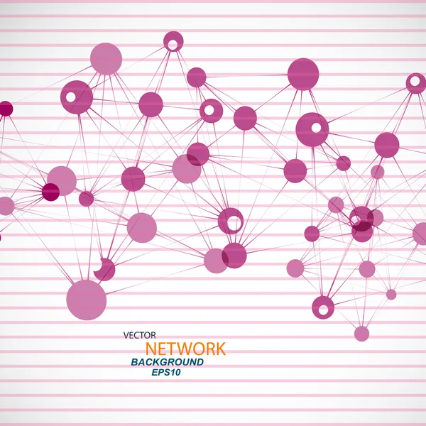 网络连接和 Dna — 图库矢量图片