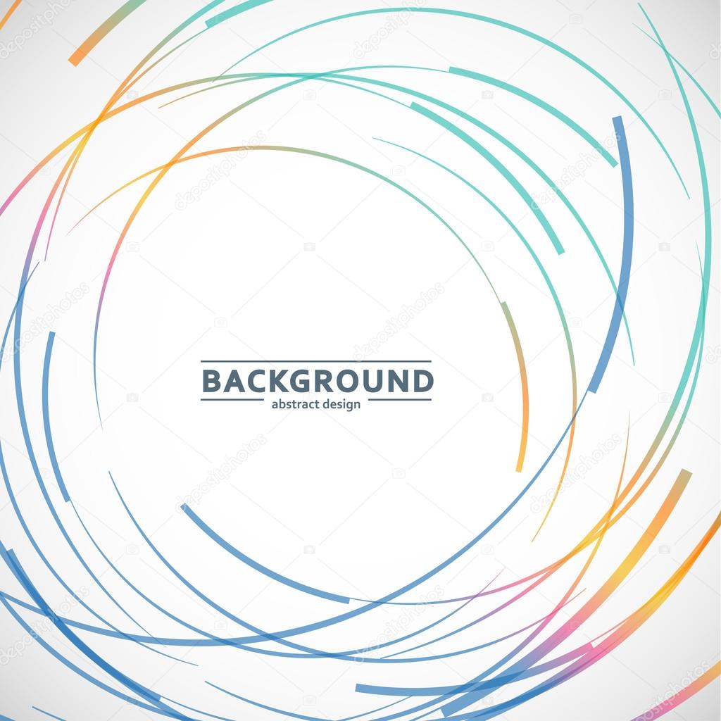 Color line and circle background