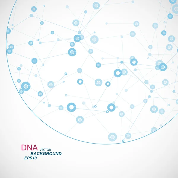 网络背景与分子结构 eps — 图库矢量图片