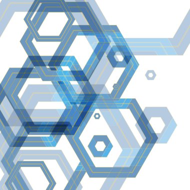 Büyük renkli altıgenler eps vektör arka plan