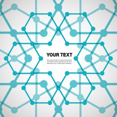 Molekülleri soyut tarzda dizayn için ayarla