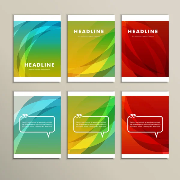 Set of banners for design in abstract style — Stock Vector