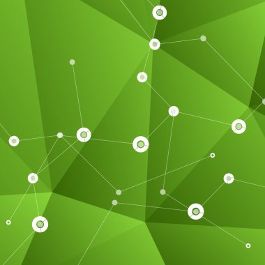 Vektör renk ağ bağlantısı ve Dna tasarım