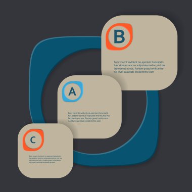 Üç boyutlu şekiller eps ile basit vektör