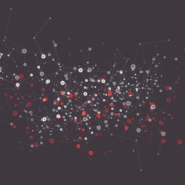 Netzwerk abstrakte Technologie. Vektorhintergrund — Stockvektor
