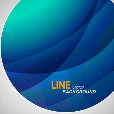 Vektör daire güzel soyut resimler renkli dalga.