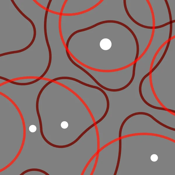 Абстрактный современный фон линий и мячей — стоковый вектор