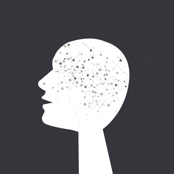 Векторная голова человека
