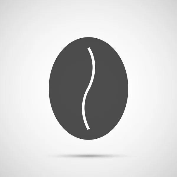 Káva vektorová design. Bean ikona — Stockový vektor