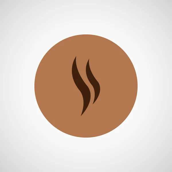 Kávé vector design. Gőz-ikon — Stock Vector
