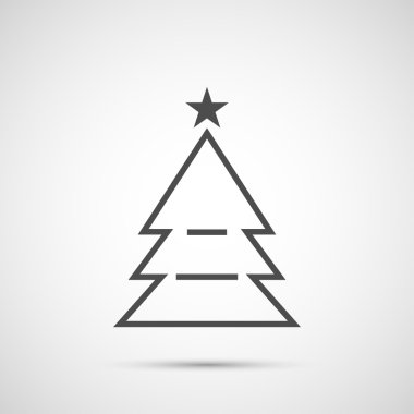 Tatil sezonu için simge Noel ağacı