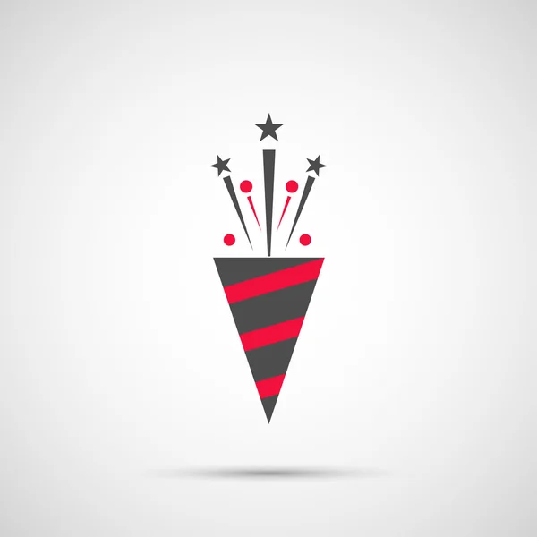 Pictogram Kerstmis slapstick voor feestdagen — Stockvector