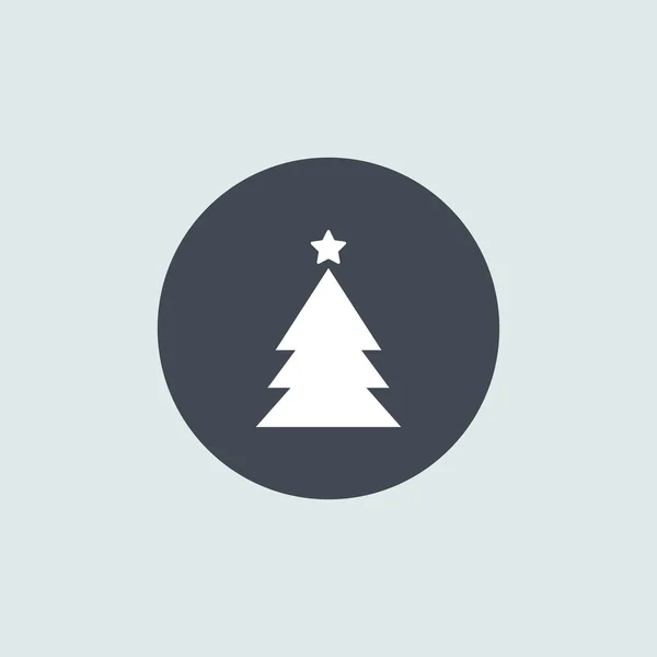 Icono árbol de Navidad para la temporada de vacaciones — Vector de stock