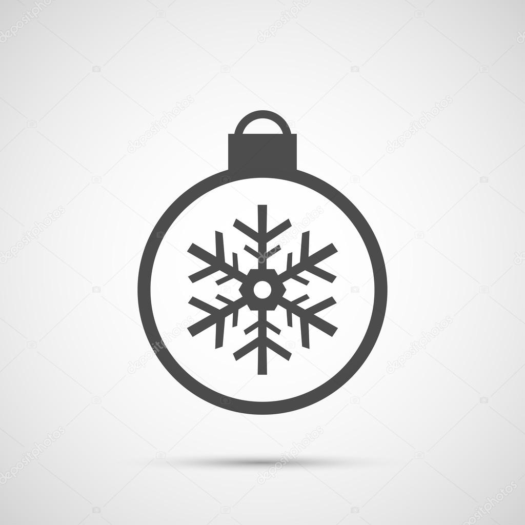 Icon Christmas snowflakes toy for holiday season