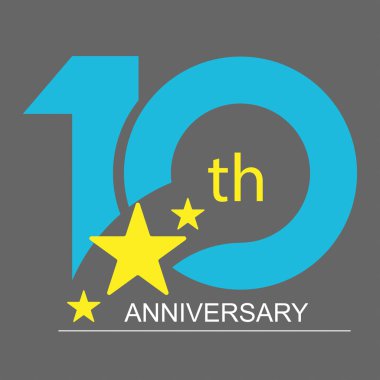 10 yıldönümü simgesi
