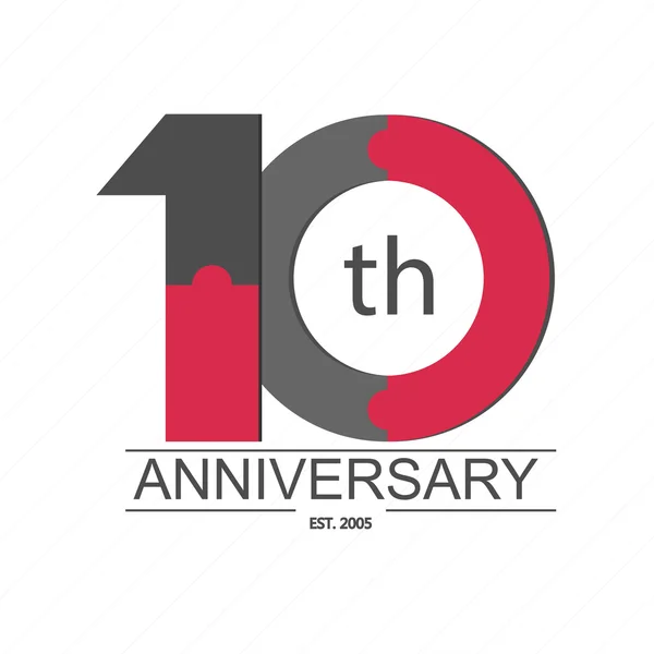 10 anniversary icon — Stock Vector